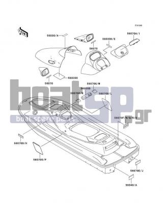 KAWASAKI - 1100 STX 1999 - Πλαίσιο - Labels