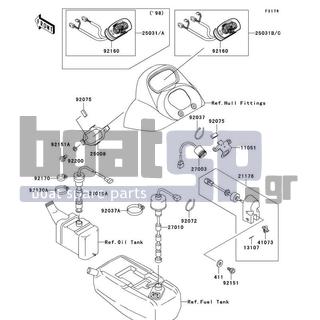 KAWASAKI - 1100 STX 1999 - Electrical - Meters