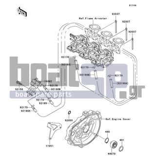 KAWASAKI - 1100 STX 1999 - Engine/Transmission - Oil Pump(JT1100-B2)