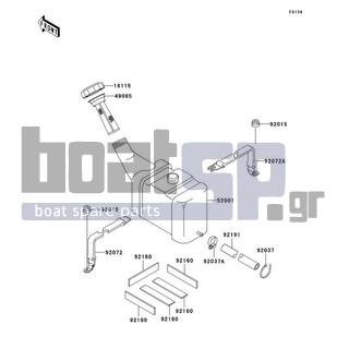 KAWASAKI - 1100 STX 1999 - Body Parts - Oil Tank