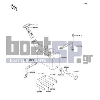 KAWASAKI - 1100 STX 1999 - Εξωτερικά Μέρη - Oil Tank - 49065-3703 - FILTER-OIL