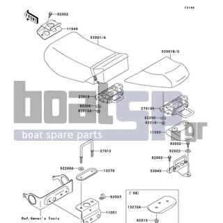 KAWASAKI - 1100 STX 1999 - Body Parts - Seat