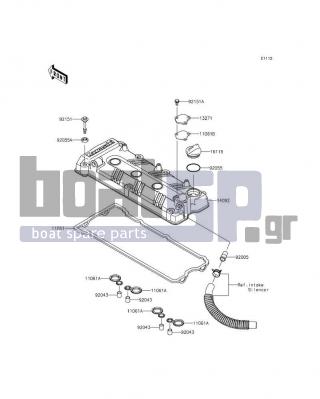 KAWASAKI - JET SKIΒ® ULTRAΒ® 310X SE 2014 - Engine/Transmission - Cylinder Head Cover