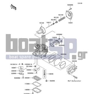 KAWASAKI - 1100 ZXI 1999 - Κινητήρας/Κιβώτιο Ταχυτήτων - Carburetor Parts(JH1100-A3/A4)