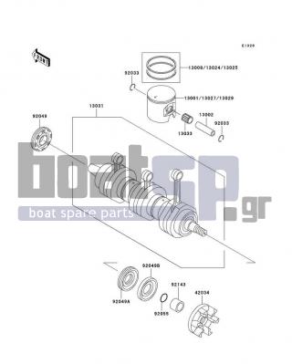 KAWASAKI - 1100 ZXI 1999 - Engine/Transmission - Crankshaft/Piston(s)