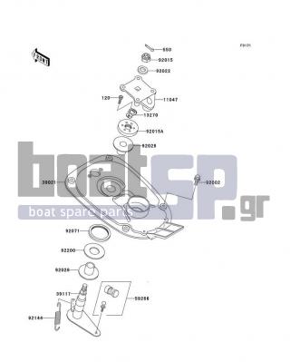 KAWASAKI - 1100 ZXI 1999 - Body Parts - Handle Pole