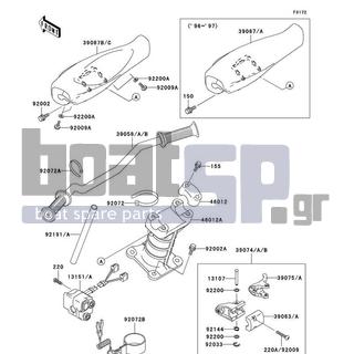 KAWASAKI - 1100 ZXI 1999 - Body Parts - Handlebar