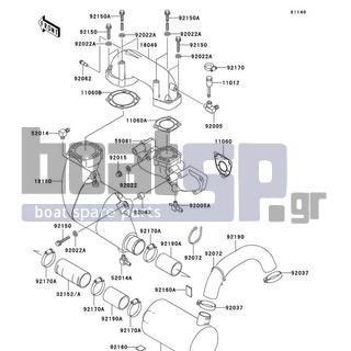 KAWASAKI - 1100 ZXI 1999 - Exhaust - Muffler(s)