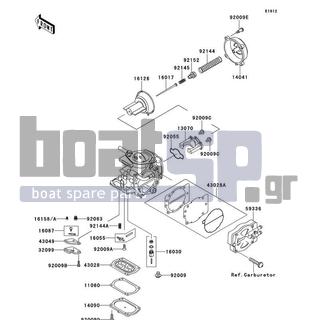 KAWASAKI - 900 STX 1999 - Engine/Transmission - Carburetor Parts(JT900-B1) - 32099-3833 - CASE,JET