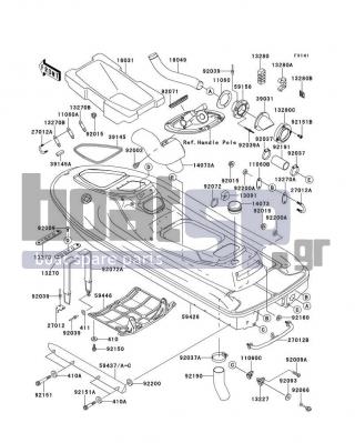 KAWASAKI - 900 STX 1999 - Frame - Hull