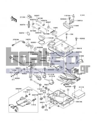 KAWASAKI - 900 STX 1999 - Frame - Ignition System - 26006-1060 - FUSE,3A-P