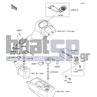 KAWASAKI - 900 STX 1999 - Electrical - Meters - 41073-3701 - WHEEL-ASSY,PADDLE