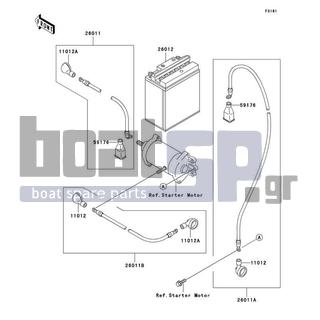 KAWASAKI - SXI PRO 1999 - Electrical - Electrical Equipment - 11012-3726 - CAP,LEAD WIRE