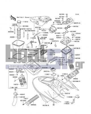 KAWASAKI - ULTRA 150 1999 - Frame - Hull Fittings