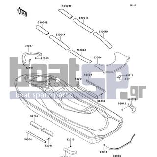 KAWASAKI - ULTRA 150 1999 - Body Parts - Pads(JH1200-A1)