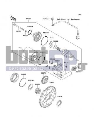 KAWASAKI - ULTRA 150 1999 - Electrical - Starter Motor(JH1200-A1/A2)