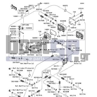 KAWASAKI - STX-15F 2014 - Κινητήρας/Κιβώτιο Ταχυτήτων - Cooling - 92072-3874 - BAND,L=152