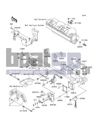 KAWASAKI - STX-15F 2014 - Engine/Transmission - Fuel Injection(ABF-AEF)