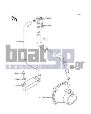 KAWASAKI - XI SPORT 1999 - Body Parts - Bilge System - 14069-3708 - BREATHER