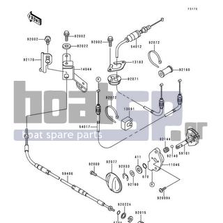 KAWASAKI - XI SPORT 1999 - Frame - Cables