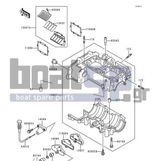 KAWASAKI - XI SPORT 1999 - Engine/Transmission - Crankcase