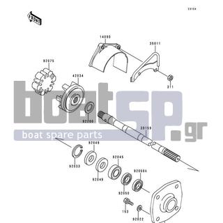 KAWASAKI - XI SPORT 1999 - Engine/Transmission - Drive Shaft