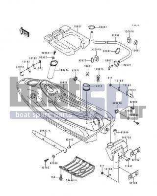 KAWASAKI - XI SPORT 1999 - Frame - Hull - 16031-3819 - FLOAT