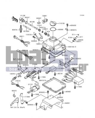 KAWASAKI - XI SPORT 1999 - Frame - Ignition System - 92070-2078 - PLUG-SPARK,BR8ES(NGK),SOLID