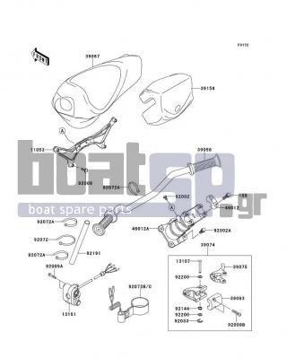 KAWASAKI - STX-15F 2014 - Εξωτερικά Μέρη - Handlebar - 13107-3740 - SHAFT