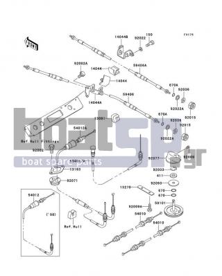 KAWASAKI - 1100 STX 1998 - Frame - Cables