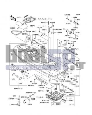 KAWASAKI - STX-15F 2014 - Frame - Hull