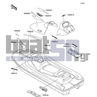 KAWASAKI - 1100 STX 1998 - Body Parts - Decals(JT1100-B1)