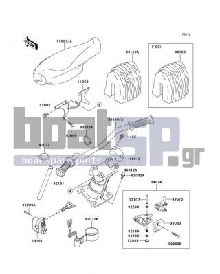 KAWASAKI - 1100 STX 1998 - Body Parts - Handlebar