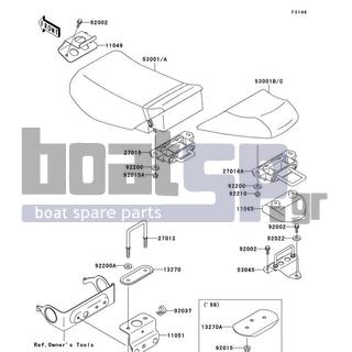 KAWASAKI - 1100 STX 1998 - Body Parts - Seat