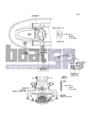 KAWASAKI - STX-15F 2014 - Frame - Labels - 56071-0390 - LABEL-WARNING,IMPORTANT SAFETY