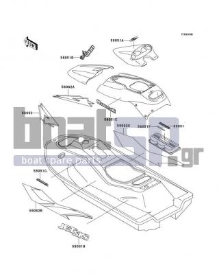 KAWASAKI - 1100 ZXI 1998 - Body Parts - Decals(JH1100-A3)