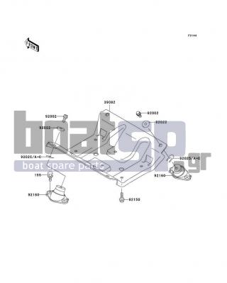 KAWASAKI - 1100 ZXI 1998 - Κινητήρας/Κιβώτιο Ταχυτήτων - Engine Mount