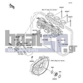 KAWASAKI - 1100 ZXI 1998 - Engine/Transmission - Oil Pump