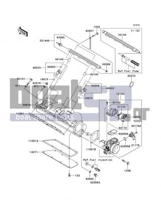 KAWASAKI - STX-15F 2014 - Κινητήρας/Κιβώτιο Ταχυτήτων - Throttle - 13271-3899 - PLATE,MANIFOLD