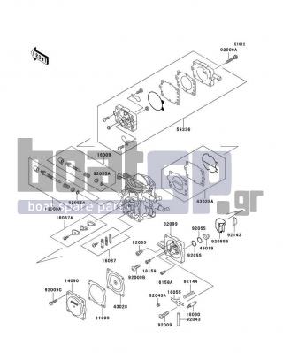 KAWASAKI - 750 STX 1998 - Engine/Transmission - Carburetor Parts - 92009-3783 - SCREW,5X28