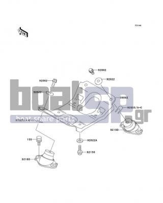 KAWASAKI - 750 STX 1998 - Engine/Transmission - Engine Mount