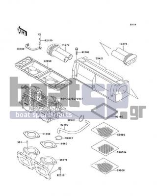 KAWASAKI - 750 STX 1998 - Engine/Transmission - Flame Arrester