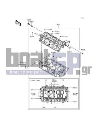 KAWASAKI - ULTRA 310LX 2014 - Engine/Transmission - Crankcase - 92066-3782 - PLUG