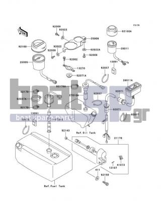 KAWASAKI - 750 STX 1998 - Ηλεκτρικά - Meters - 27010-3748 - SWITCH,OIL LEVEL