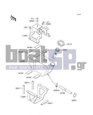 KAWASAKI - 750 STX 1998 - Body Parts - Oil Tank