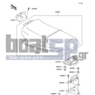 KAWASAKI - 750 STX 1998 - Body Parts - Seat - 92009-3789 - SCREW,5X16