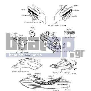 KAWASAKI - ULTRA 310LX 2014 - Body Parts - Decals(MEF)
