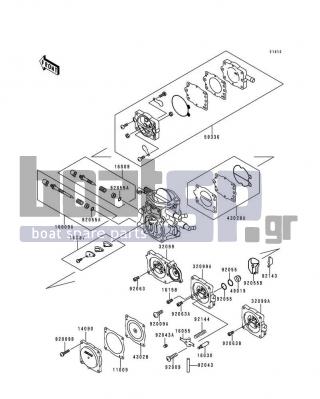 KAWASAKI - 900 STX 1998 - Engine/Transmission - Carburetor Parts