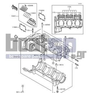 KAWASAKI - 900 STX 1998 - Κινητήρας/Κιβώτιο Ταχυτήτων - Crankcase