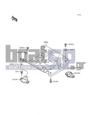 KAWASAKI - 900 STX 1998 - Engine/Transmission - Engine Mount